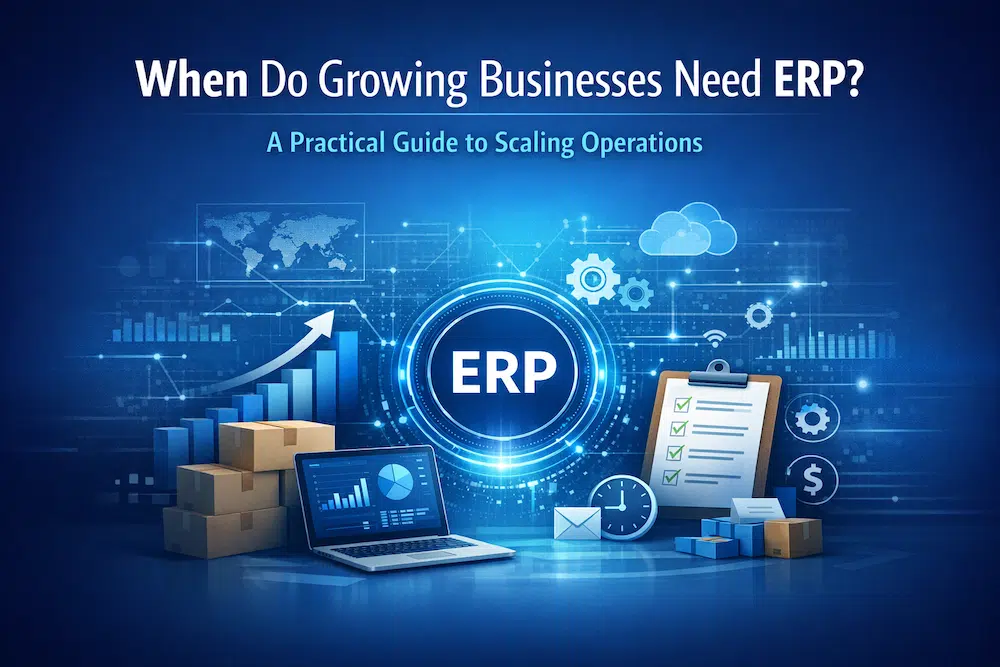 when to implement ERP for growing businesses scaling operations automation systems